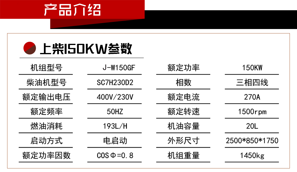 150kw参数